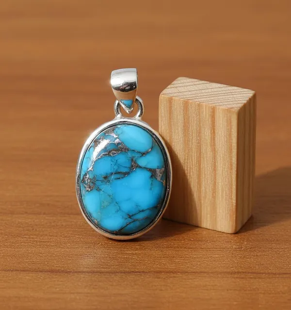 JUS_Natural_Turquoise_Stone_Pendant_925_Sterling_Silver_Handmade_Oval_Blue_Turquoise_Necklace_Charm_Genuine_Gemstone_Jewelry_for_Women_Boho_Ethnic