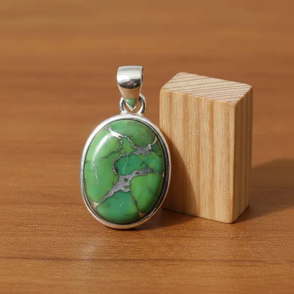 JUS_Natural_Copper_Turquoise_Pendant_925_Sterling_Silver_Handmade_Oval_Blue_Copper_Turquoise_Necklace_Charm_Genuine_Gemstone_Jewelry_for_Women_Boho_Ethnic