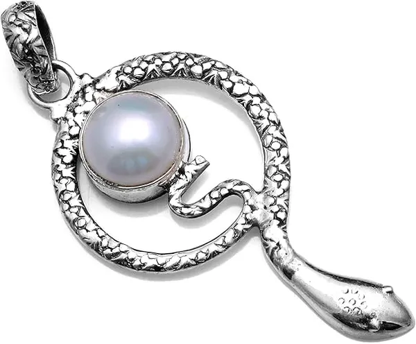 JUS_925_Sterling_Silver_Natural_Pearl_Pendant_Handcrafted_Real_Pearl_Necklace_Charm_Elegant_Minimal_Jewelry_Wedding_&_Daily_Wear