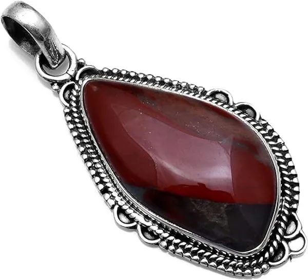 Natural_Mookaite_Jasper_Pendant_Handcrafted_Genuine_Jasper_Statement_Jewelry_Boho_Vintage_Style_Silver_Gemstone_Necklace_Pendant