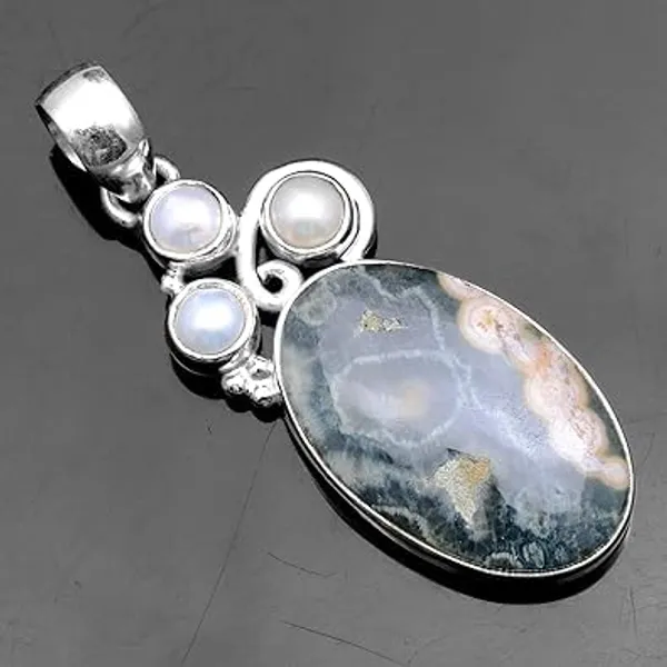 JEWEL_UP_BY_SARITA_925_Sterling_Silver_Natural_Ocean_Jasper_Pendant_Handcrafted_Oval_Gemstone_Jewelry_Unique_Earth-Tone_Statement_Pendant