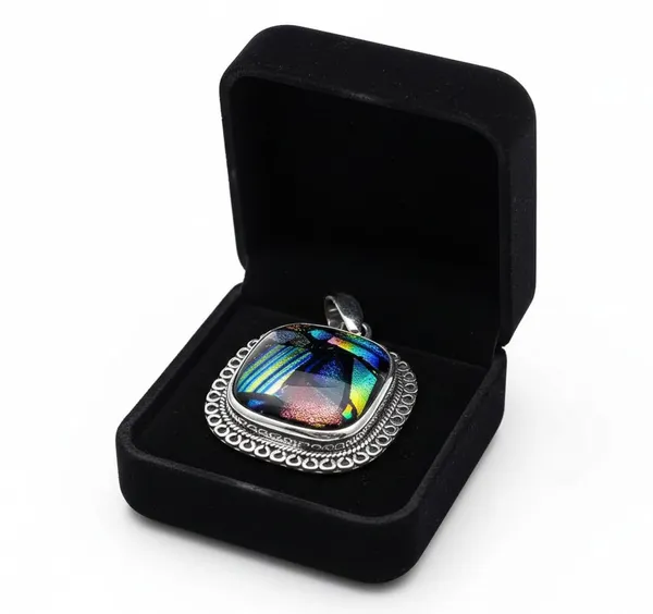 Natural_Dichroic_Glass_Gemstone_Pendant__Silver_Premium_Necklace_For_Women