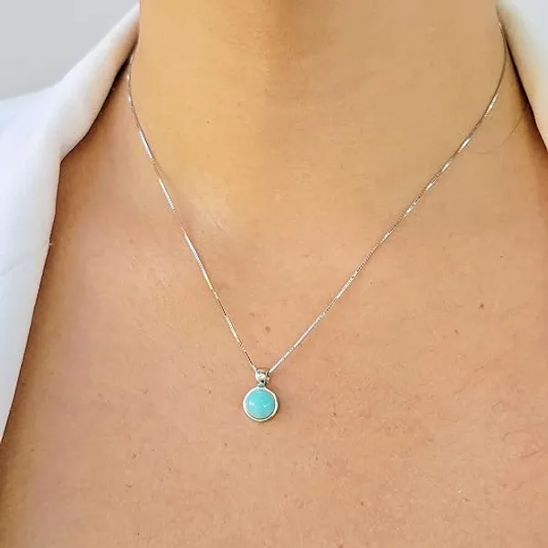 JUS_Amazonite_Gemstone_Pendant_Necklace_for_Women_Natural_Round_Amazonite_Stone_Bezel_Set_Pendant_Jewelry_Handmade_Silver_Pendant_for_Women