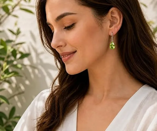 JUS_Peridot_Leverback_Earrings_925_Sterling_Silver_Natural_Green_Gemstone_Teardrop_Dangle_Earrings_for_Women_Lightweight_Secure_Closure_Jewelry