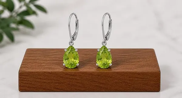 JUS_Peridot_Leverback_Earrings_925_Sterling_Silver_Natural_Green_Gemstone_Teardrop_Dangle_Earrings_for_Women_Lightweight_Secure_Closure_Jewelry