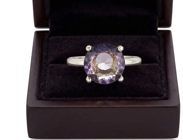 Natural_Amethyst_Statement_Ring_for_Women_Round_Faceted_Purple_Gemstone_Ring_Handmade_Elegant_Gemstone_Jewelry_Classic_Solitaire_Style_Ring_for_Everyday_Wear