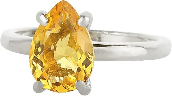 JEWEL_UP_BY_SARITA_JUS_Natural_Citrine_Pear_Shape_Solitaire_Ring_Yellow_Gemstone_Ring,_Minimalist_Prong_Set_Citrine_Jewelry_Handmade_Ring,_Elegant_Everyday_Jewelry