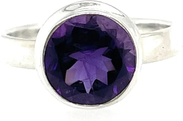 JEWEL_UP_BY_SARITA_Natural_Amethyst_Ring_for_Women_Round_Purple_Gemstone_Ring_in_Sterling_Silver_February_Birthstone_Jewelry_Handmade_Minimalist_Crystal_Ring