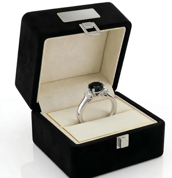 Black_And_Silver_Premium__Gemstone_Ring_For_Women