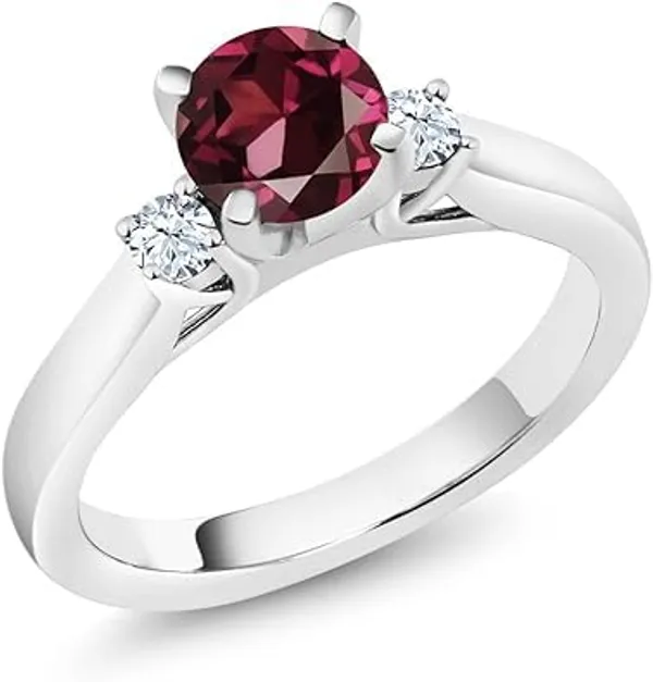 JEWEL_UP_BY_SARITA_Natural_Rhodolite_Garnet_Ring_Round_Cut_Engagement_Ring,_925_Sterling_Silver_Ring_with_Side_Accent_Stones,_Handmade_Gemstone_Jewelry