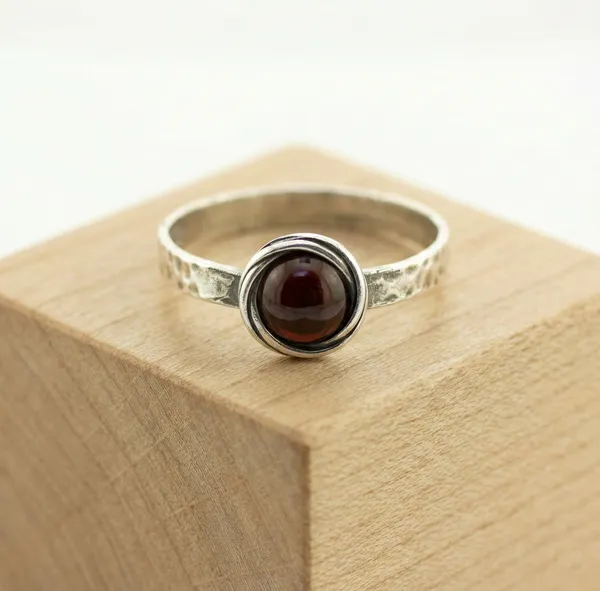 White_Created_Opal__Minimalist_Stackable_Statement_Ring_for_Women