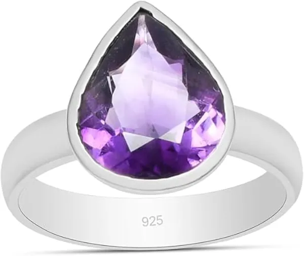 JEWEL_UP_BY_SARITA_Amethyst_Pear_Shape_Ring_in_925_Sterling_Silver_Purple_Gemstone_Teardrop_Ring_for_Women_Elegant_February_Birthstone_Jewelry