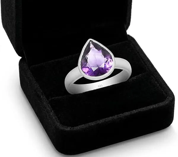 JEWEL_UP_BY_SARITA_Amethyst_Pear_Shape_Ring_in_925_Sterling_Silver_Purple_Gemstone_Teardrop_Ring_for_Women_Elegant_February_Birthstone_Jewelry