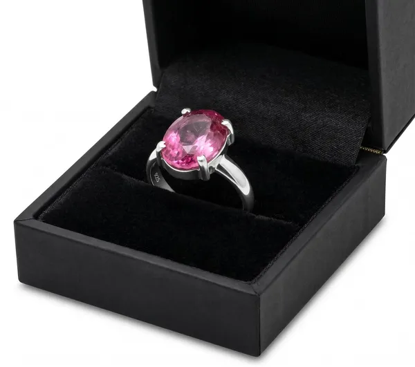 Pink_And_Silver_Premium__Gemstone_Ring_For_Women