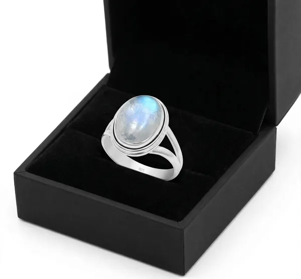 JEWEL_UP_BY_SARITA_Natural_Rainbow_Moonstone_Sterling_Silver_Ring_925_Oval_Moonstone_Gemstone_Ring_for_Women_Handmade_Boho_Statement_Ring,_Blue_Flash_Jewelry