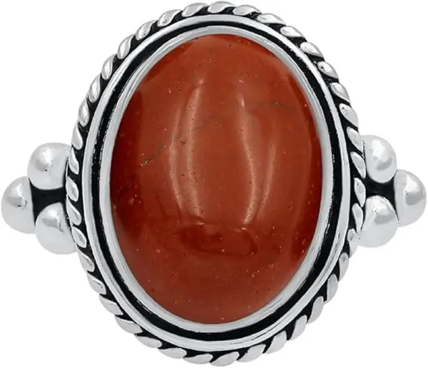 Natural_Red_Jasper_925_Sterling_Silver_Ring_–_Oval_Cabochon_Statement_Ring_for_Women_–_Handmade_Vintage_Boho_Gemstone_Jewelry_–_Birthday_Anniversary_Wedding