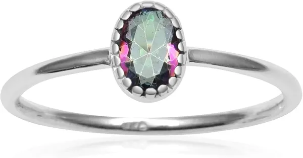 JEWEL_UP_BY_SARITA_925_Sterling_Silver_Mystic_Topaz_Oval_Ring_for_Women_Handmade_Minimalist_Gemstone_Band_Dainty_Stackable_Silver_Ring_for_Her