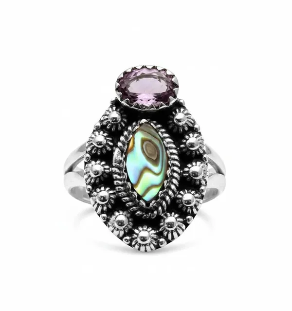 Natural_Abalone_Shell_Ring_925_Sterling_Silver_Handmade_Bohemian_Statement_Ring_Oxidized_Silver_Jewelry_for_Women
