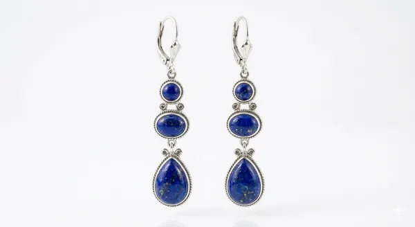 Lapis_Lazuli_Dangle_Earrings_for_Women,_Sterling_Silver_Drop_Earrings,_Handmade_Blue_Gemstone_Earrings,_Vintage_Boho_Teardrop_Statement_Jewelry_Gift_for_Her