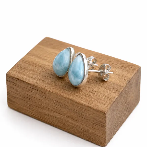 Larimar_Stud_Earrings_in_925_Sterling_Silver_Genuine_Natural_Blue_Larimar_Pear_Shape_Stud_Earrings_for_Women_Handmade_Minimalist_Gemstone_Jewelry
