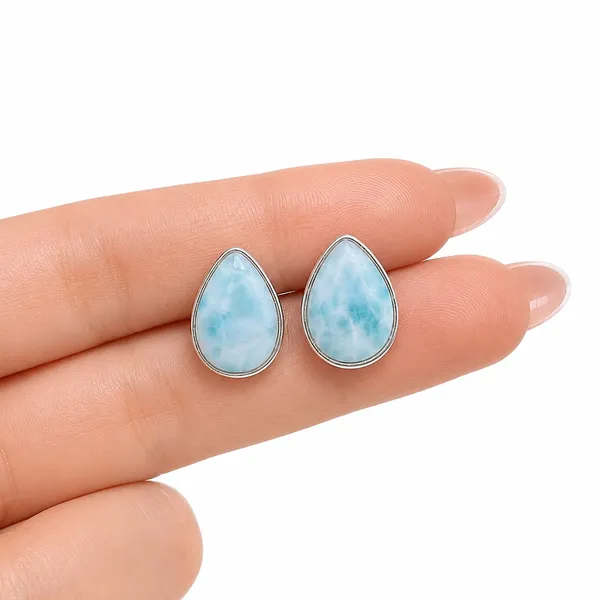 Larimar_Stud_Earrings_in_925_Sterling_Silver_Genuine_Natural_Blue_Larimar_Pear_Shape_Stud_Earrings_for_Women_Handmade_Minimalist_Gemstone_Jewelry
