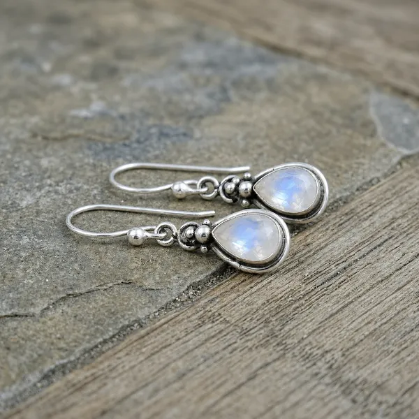 Natural_Rainbow_Moonstone_June_Birthstone_Earrings_For_Women,_925_Sterling_Silver_Pear_Shape_Dangle_Earrings,_Handmade_Boho_Gemstone_Jewelry