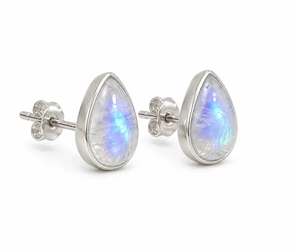 Natural_Rainbow_Moonstone_Stud_Earrings_for_Women_in_925_Sterling_Silver_Pear_Teardrop_Moonstone_Earrings_Minimalist_Handmade_Gemstone_Studs