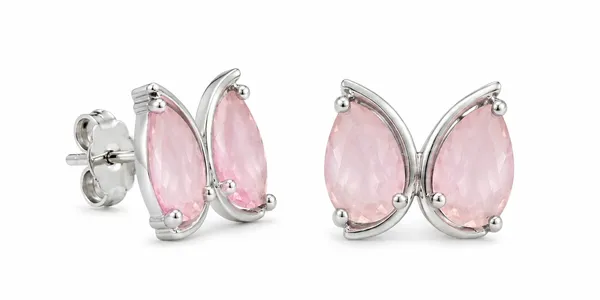 Pink_Gemstone_Stud_Earrings_for_Women,_Pear_Shape_Faceted_Stone_Earrings,_Silver_Plated_Designer_Studs,_Elegant_Jewelry_Gift_for_Girls_&_Women