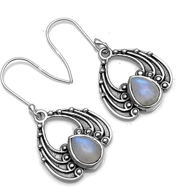 925_Sterling_Silver_Handmade_Dangle_Drop_Earrings_with_Natural_Moonstone_Boho_Vintage_Filigree_Statement_Jewelry_for_Women