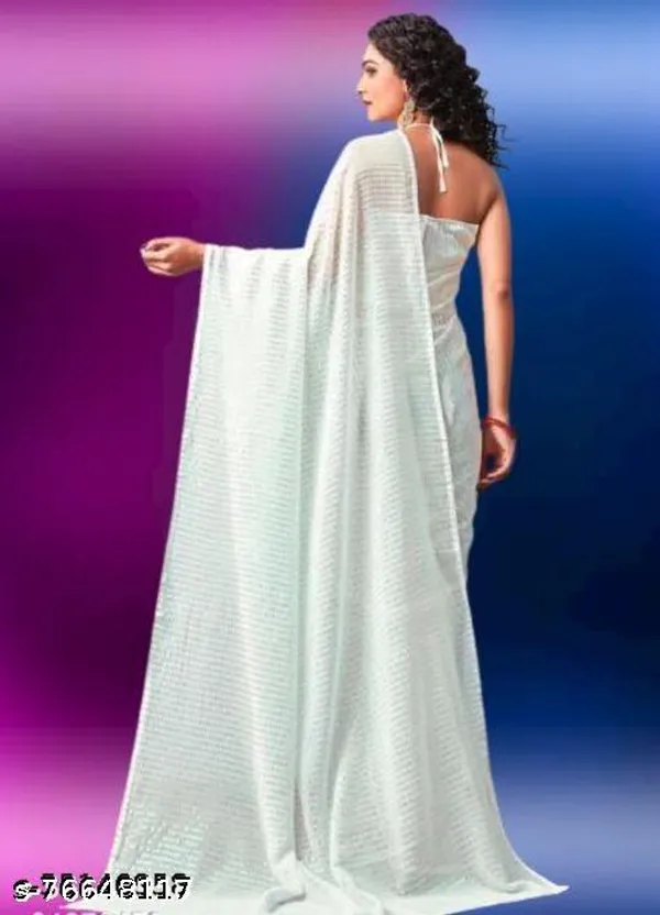 Designer_Sky_Partywear_Saree_With_White_Sequin_Flowers