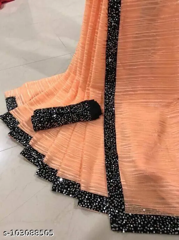 Trendy_Mirror_Embellished_Saree_For_Women_Elegant_Party_Wedding_Look