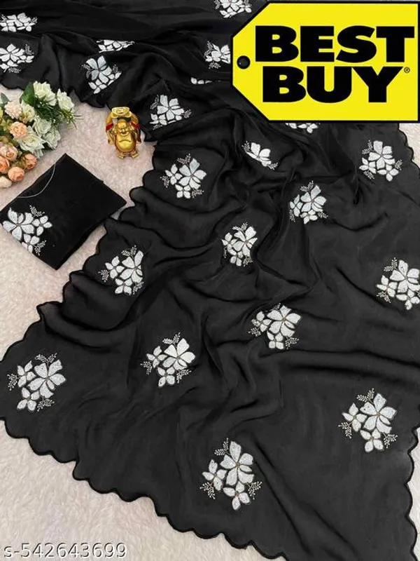 Kc_Black_Premium_Sequins_Saree_Collection