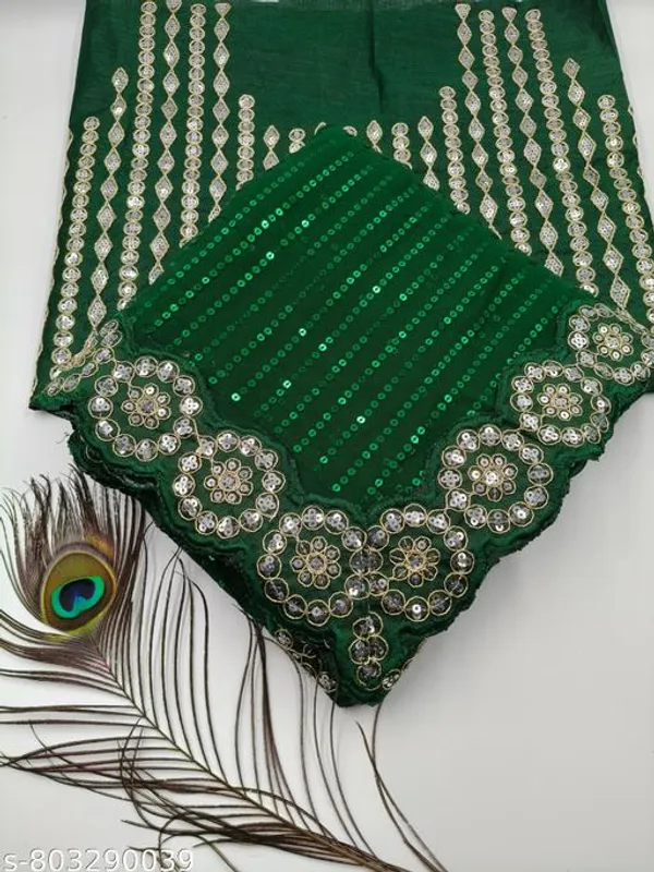 Womens_Chinon_Silk_With_Bandhej_Gotta_Work_Beautiful_Saree_With_Unstitched_Blouse