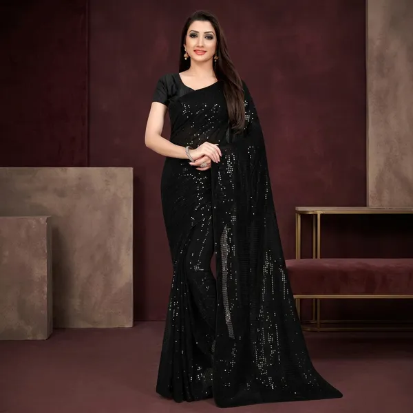 New_Embroidered_Net_Stitched_Flared_Gown