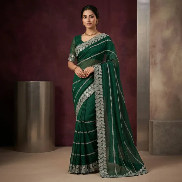 Embellished_Bollywood_Georgette_Saree