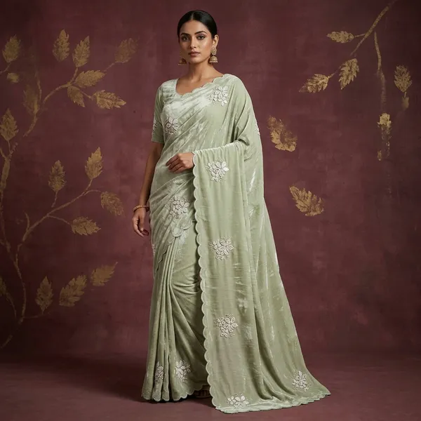 Georgette_Sequance_Work_Saree_With_Designer_Blouse_Trending_Saree_Design_2026_Festive_Party_Wear