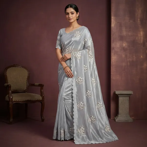 Kolva_Creation_New_Launching_Bollywood_Sequence_Saree_Wedding_Collection_Party_Wear_Cream
