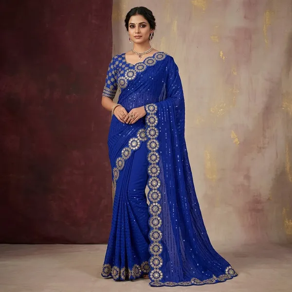 Kc_Embroidered_Bollywood_Pure_Silk_Saree_With_Attach_Un_Stitched_Blouse_Piece