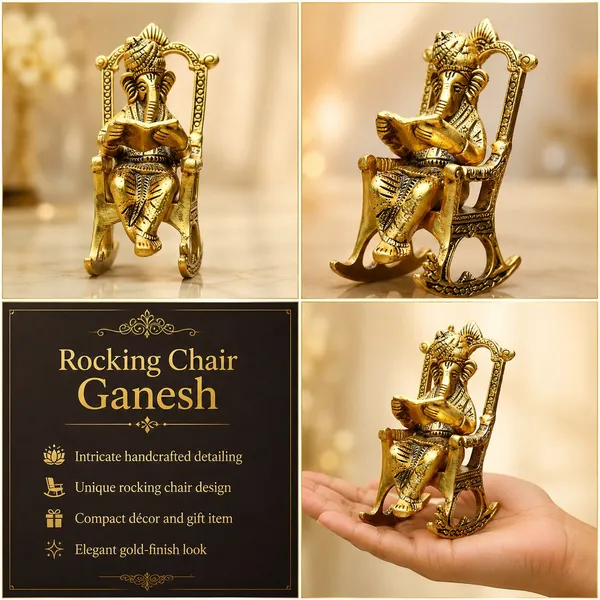 Chhariya_Crafts_Bhaiya_Bhabhi_Bhaiya_Bhabhi_Rakhi_Combo_Gift_Set_1_Metal_Lord_Ganesha_Reading_Ramayana_on_Chair,_Chawal_Roli_Pack,_1_Designer_Lumba_Rakhi_For_Bhabhi,_1_Designer_Rakhi_For_Bhaiya_Brother,_2_Extra_Rakhi_)_Gold_Finish,_Assorted,_Plastic_(PVC),_Pearl,_Kundan_Rakhi,_Showpiece,_Chawal_Roli_Pack__Set_(1_Metal_Ganesh_Idol_Sitting_On_Chair,_Chawal_Roli_Pack,_1_Designer_Lumba_Rakhi_For_Bhabhi,_1_Designer_Rakhi_For_Bhaiya_Brother,_2_Extra_Rakhi_))
