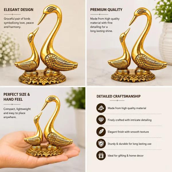 Chhariya_Crafts_Bhaiya_Bhabhi_Bhaiya_Bhabhi_Rakhi_Combo_Gift_Set_Assorted,_Gold_Finish,_Mauli_Thread,_Plastic_(PVC),_Pearl_Rakhi__Set_(1_Metal_Kissing_Duck_Showpices,_Chawal_Roli_Pack,_1_Designer_Lumba_Rakhi_For_Bhabhi,_1_Designer_Rakhi_For_Bhaiya_Brother,_2_Extra_Rakhi_))
