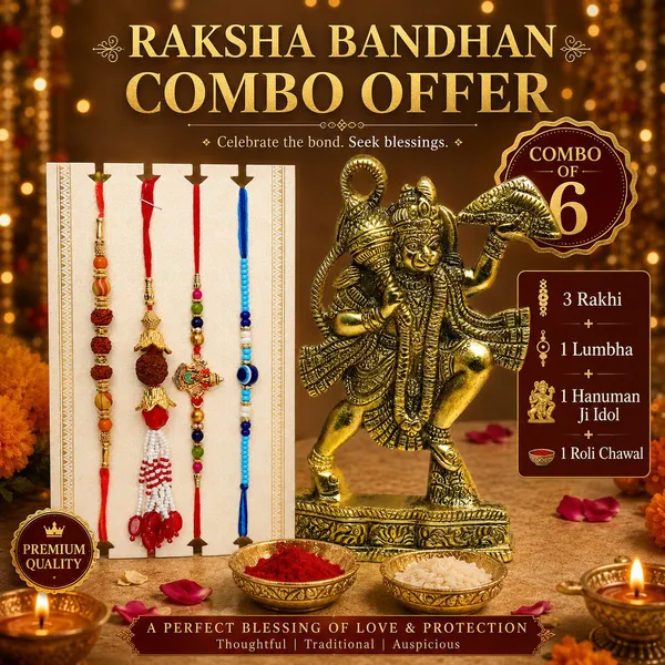 Chhariya_Crafts_Bhaiya_Bhabhi_Bhaiya_Bhabhi_Rakhi_Combo_Gift_Set_Assorted,_Gold_Finish,_Pearl,_Plastic_(PVC),_Kundan_Rakhi,_Chawal_Roli_Pack,_Showpiece__Set_(1_Metal_Hanuman_Ji_Murti_For_Gift,_Chawal_Roli_Pack,_1_Designer_Lumba_Rakhi_For_Bhabhi,_1_Designer_Rakhi_For_Bhaiya_Brother,_2_Extra_Rakhi_))