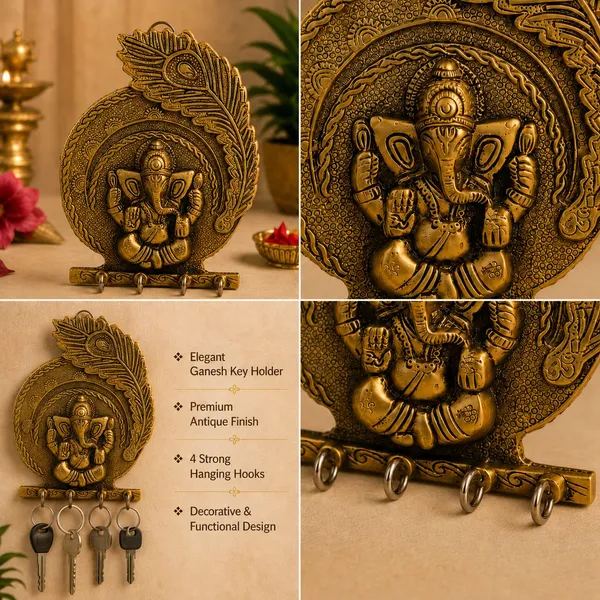 Chhariya_Crafts_Bhaiya_Bhabhi_Bhaiya_Bhabhi_Rakhi_Combo_Gift_Set_Assorted,_Gold_Finish,_Plastic_(PVC),_Pearl_Rakhi,_Showpiece,_Chawal_Roli_Pack__Set_(1_Metal_Ganesh_Keyholder,_Chawal_Roli_Pack,_1_Designer_Lumba_Rakhi_For_Bhabhi,_1_Designer_Rakhi_For_Bhaiya_Brother,_2_Extra_Rakhi)