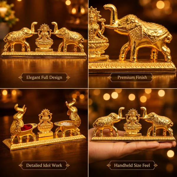 Chhariya_Crafts_Bhaiya_Bhabhi_Bhaiya_Bhabhi_Rakhi_Combo_Gift_Set_Assorted,_Gold,_Gold_Finish,_Kundan,_Mauli_Thread,_Pearl,_Zardosi_Rakhi,_Showpiece,_Chawal_Roli_Pack__Set_(1_Metal_Laxmi_Idol_With_Kumkum_Box_And_Elephant_Pair_Showpices,_Chawal_Roli_Pack,_1_Designer_Lumba_Rakhi_For_Bhabhi,_1_Designer_Rakhi_For_Bhaiya_Brother,_2_Extra_Rakhi_))