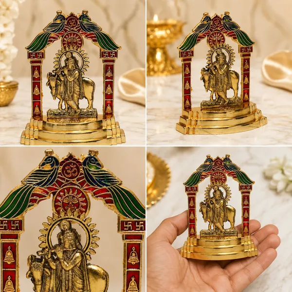 Chhariya_Crafts_Bhaiya_Bhabhi_Rakhi_Combo_Set_1_Krishna,_Chawal_Roli_Pack,_1_Designer_Lumba,_3_Rakhi_Assorted,_Gold,_Gold_Finish,_Jute,_Kundan,_Mauli_Thread,_Pearl,_Yarn_Rakhi,_Chawal_Roli_Pack,_Showpiece__Set_(1_Krishna_Idol,Chawal_Roli_Pack,_1_Designer_Lumba,_3_Rakhi)