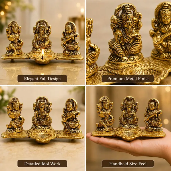 Chhariya_Crafts_Bhaiya_Bhabhi_Rakhi_Combo_Set_1_L_G_S_Idol,_Chawal_Roli_Pack,_1_Designer_Lumba,_3_Rakhi_Assorted,_Gold,_Gold_Finish,_Jute,_Kundan,_Mauli_Thread,_Pearl,_Yarn_Rakhi,_Chawal_Roli_Pack,_Showpiece__Set_(1_Laxmi_Ganesh_Saraswati,_Chawal_Roli_Pack,_1_Designer_Lumba,_3_Rakhi)