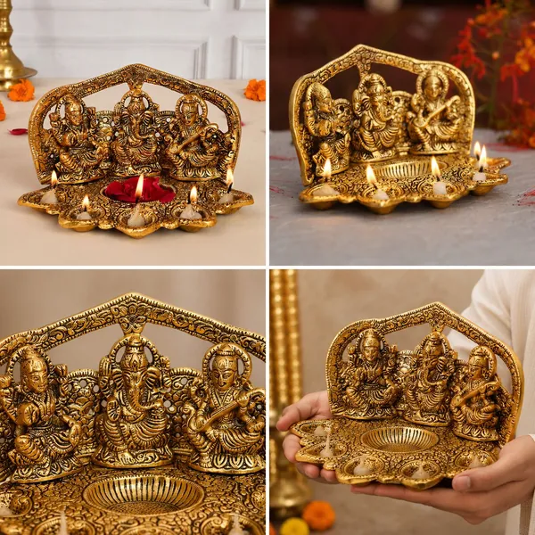 Chhariya_Crafts_Bhaiya_Bhabhi_Rakhi_Combo_Set_1_LGS_Diya,_Chawal_Roli_Pack,_1_Designer_Lumba,_3_Rakhi_Assorted,_Gold,_Gold_Finish,_Jute,_Kundan,_Mauli_Thread,_Pearl,_Yarn_Rakhi,_Showpiece,_Chawal_Roli_Pack__Set_(1_LGS_Diya_Idol,_Chawal_Roli_Pack,_1_Designer_Lumba,_3_Rakhi)