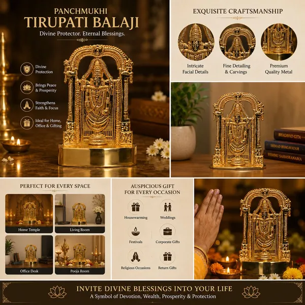 Chhariya_Crafts_Bhaiya_Bhabhi_Rakhi_Combo_Set_1_Tirupati,_Chawal_Roli_Pack,_1_Designer_Lumba,_3_Rakhi_Gold,_Gold_Finish,_Jute,_Kundan,_Mauli_Thread,_Pearl,_Yarn_Rakhi,_Chawal_Roli_Pack,_Showpiece__Set_(1_Tirupati,_1_Chawal_Roli_Pack,_1_Designer_Lumba,_3_Rakhi)
