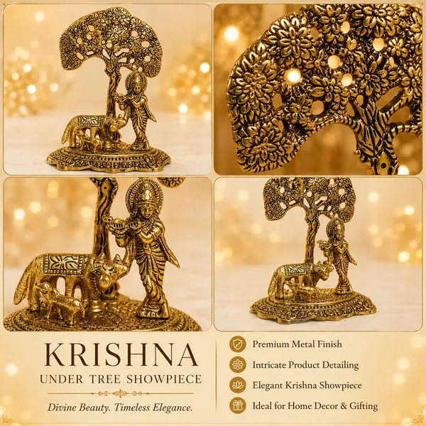 Chhariya_Crafts_Bhaiya_Bhabhi_Rakhi_Combo_Set_1_Krishna,_1_Diya,_Chawal_Roli_Pack,_1_Designer_Lumba,_3_Rakhi_Assorted,_Gold,_Gold_Finish,_Jute,_Kundan,_Mauli_Thread,_Pearl,_Yarn_Rakhi,_Chawal_Roli_Pack,_Showpiece__Set_(1_Krishna,_1_Diya,_1_Chawal_Roli_Pack,_1_Designer_Lumba,_3_Rakhi)