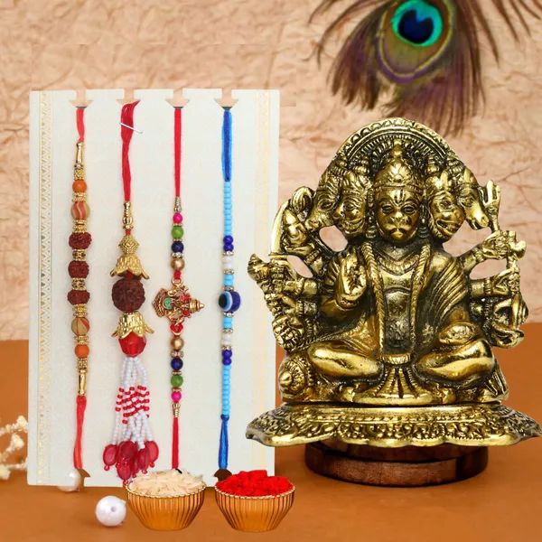 Chhariya_Crafts_Bhaiya_Bhabhi_Rakhi_Combo_Set_1_Hanuman_Ji,_Chawal_Roli_Pack,_1_Designer_Lumba,_3_Rakhi_Pearl_Rakhi,_Chawal_Roli_Pack,_Showpiece__Set_(1_Hanuman_Ji,_1_Chawal_Roli_Pack,_1_Designer_Lumba,_3_Rakhi)
