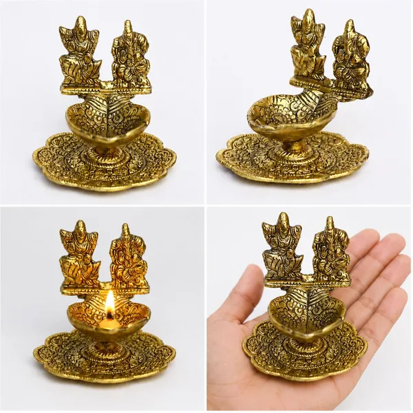 Chhariya_Crafts_Bhaiya_Bhabhi_Rakhi_Combo_Set_1_Laxmi_Ganesh_Diya,_Chawal_Roli_Pack,_1_Designer_Lumba,_3_Rakhi_Assorted,_Gold,_Gold_Finish,_Jute,_Kundan,_Mauli_Thread,_Pearl,_Yarn_Rakhi,_Chawal_Roli_Pack,_Showpiece,_Diya__Set_(1_Laxmi_Ganesh_Diya,_1_Chawal_Roli_Pack,_1_Designer_Lumba,_3_Rakhi)